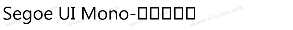 Segoe UI Mono字体转换